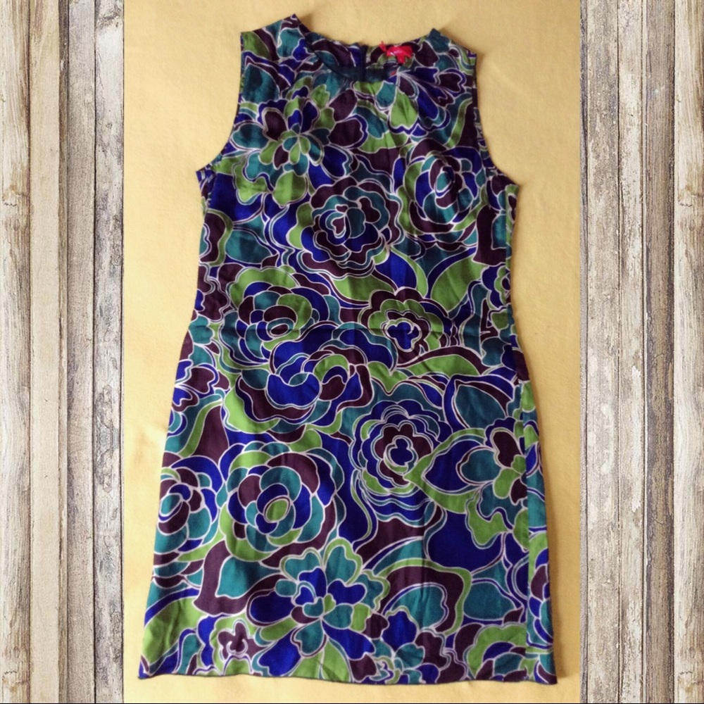 Already Silk Green Dress NWOT L